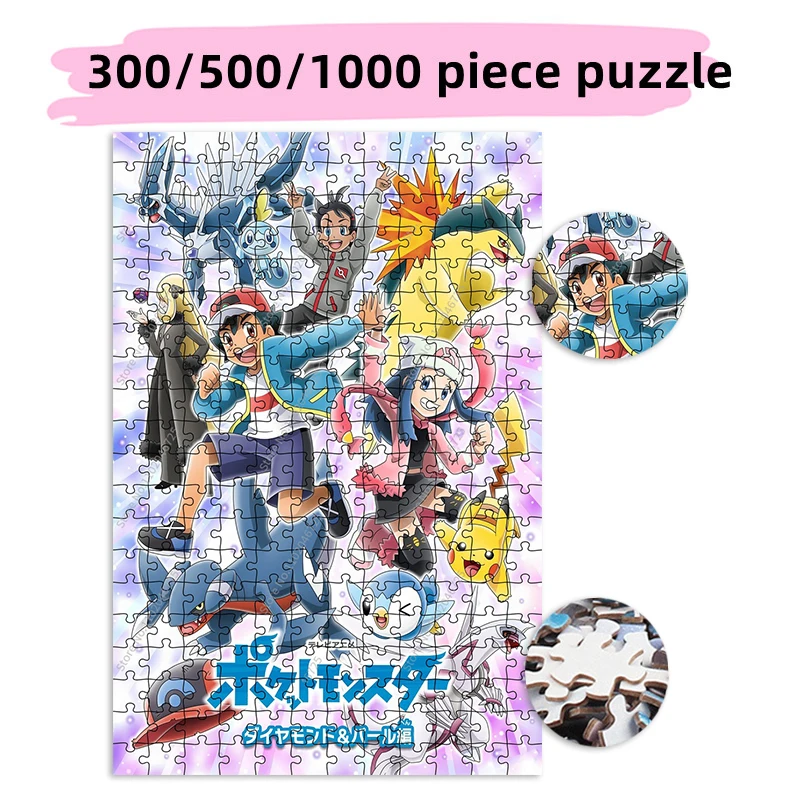 

Pokmon Classic Character Cartoon 300 500 1000 Piece TAKATA TOMY Puzzle Creative Toy Birthday Gift Kids Adult Collection Hobby
