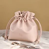 Women's Portable Travel Wash Bag Female PU Leather Waterproof Makeup Storage Pouch Drawstring Cosmetic Organizer Beauty Case 3