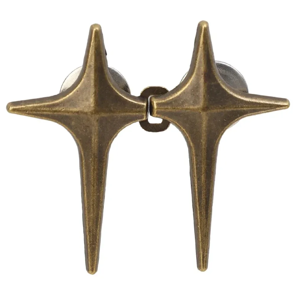 조절 가능한 허리 버클 크로스 스타 모양 청바지 버튼 핀 탈부착 가능한 금속 버튼 허리 조절기 의류 액세서리