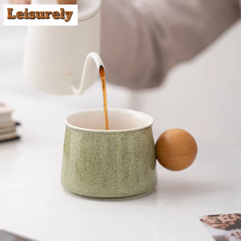 250ml Clear Sky Ceramic Coffee Mug Couple Handgrip Cups Afternoon Tea Mug Coffee Milk Pot Office Water Cup Drinkware Craft