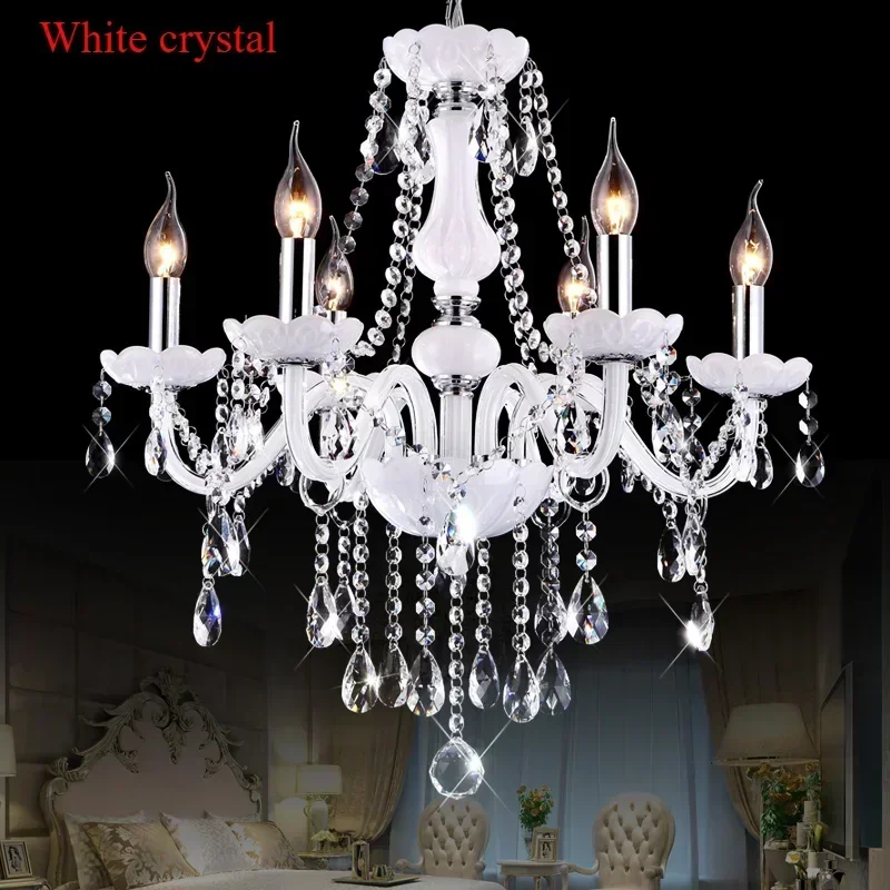 Vintage Ceiling Lamps Crystal Lustre Chandelier Living Room Dining Table Light Led Hanging Chandelier Home Appliance