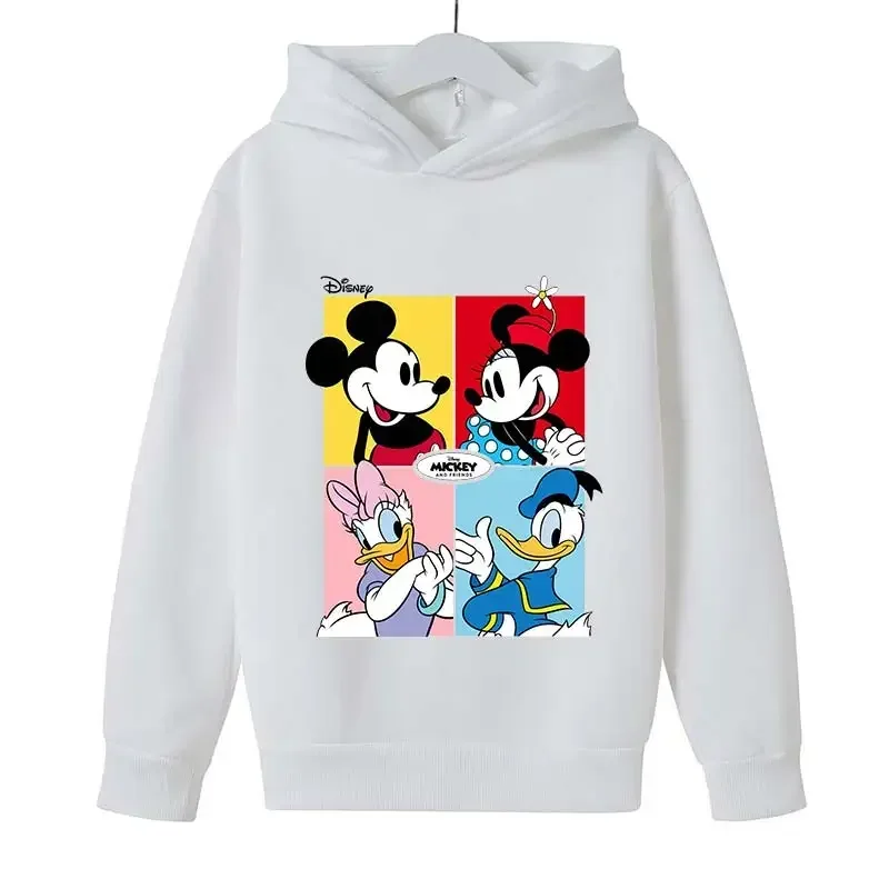 thumbnail image 1 of Sudadera con capucha de Minnie para niños, ropa para niños, niñas, patrón de Mickey Mouse y el pato Donald, ropa de moda para exteriores, 1 of 5