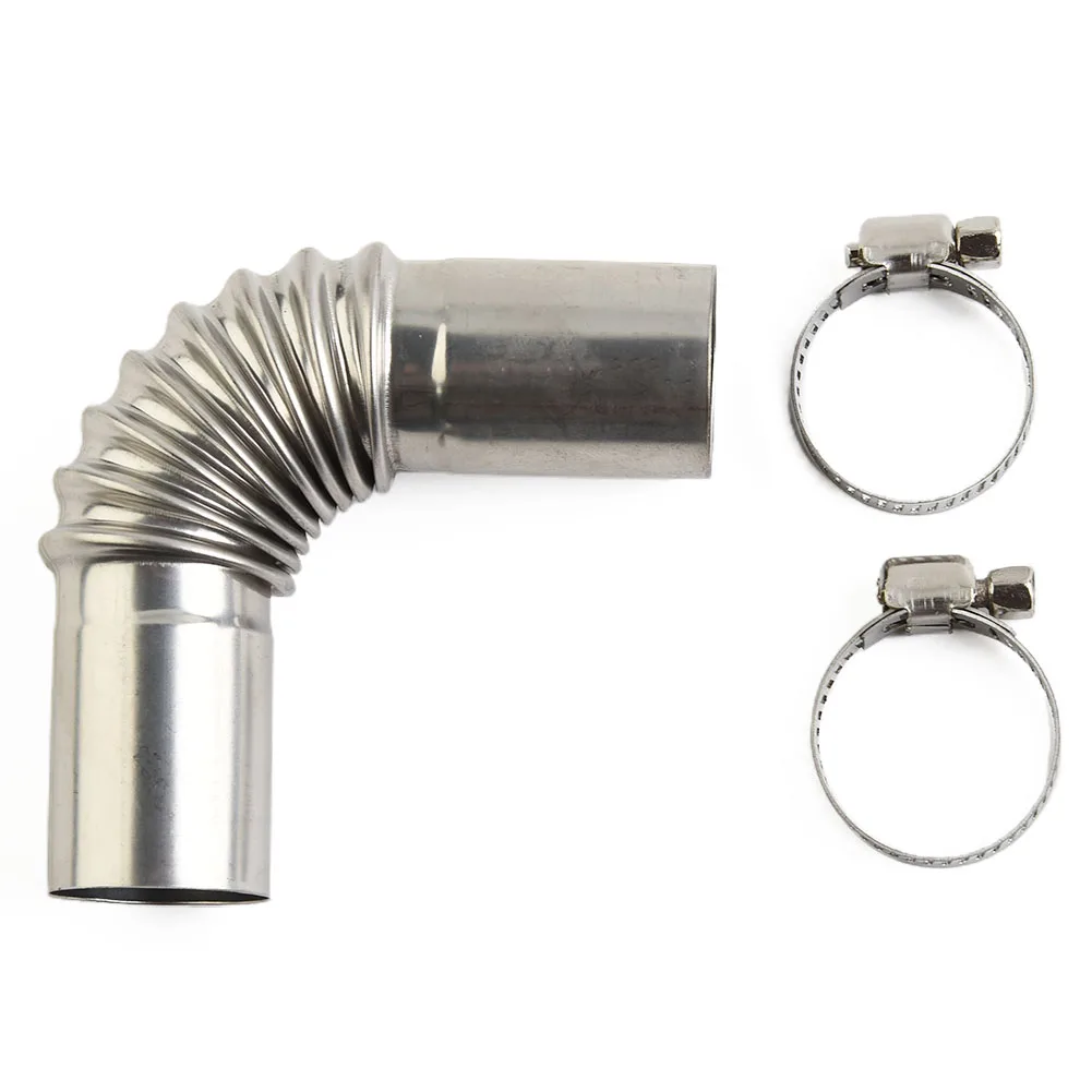 Parking Heater Exhaust Pipe Elbow Connector Exhaust Pipe Fitting 24mm Stainless Steel exhaust assembly
