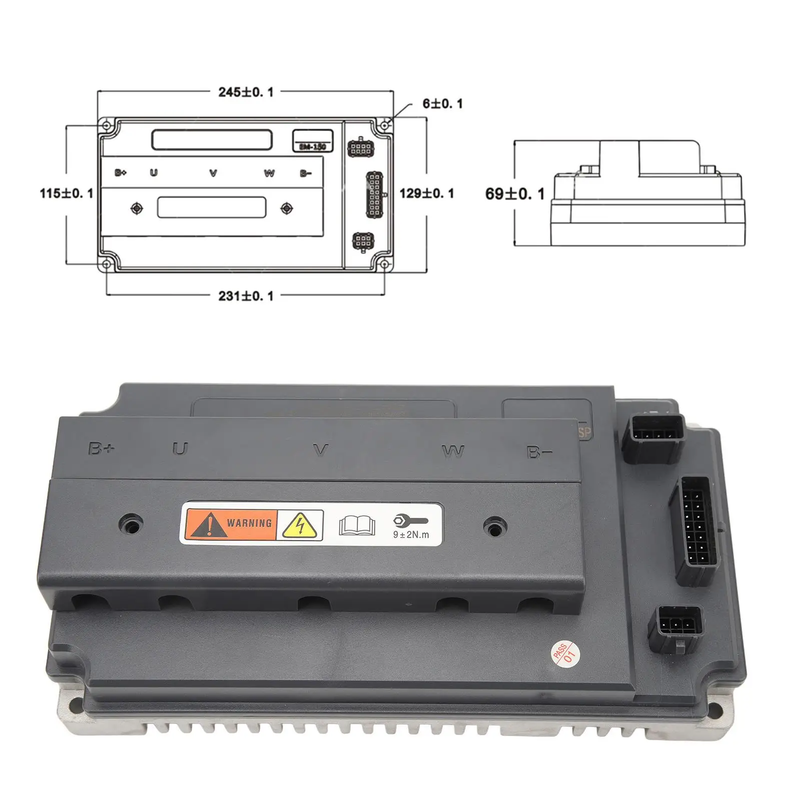 Bike EM150SP ECU Controller Motherboard Sine Hub Motor Speed Controller for qs Mid Drive Motor Hub