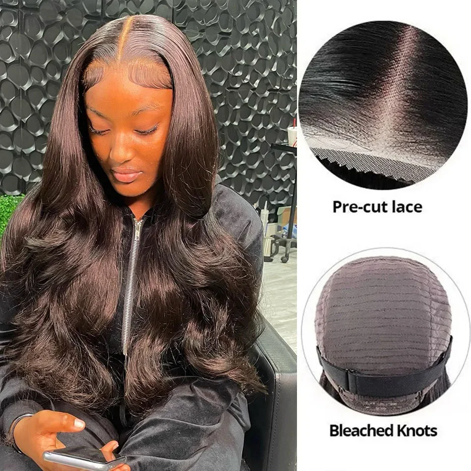 Human Hair Wigs 30Inch Body Wave Lace Front Wig Human Hair Glueless Wig Ready to Wear 13x6 HD Transparent Human Hair Lace Frontal Brazilian Wigs