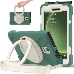 Heavy Duty Rugged Tablet Case with Shoulder Straps - Impact Resistant Cover and Holder for Tab Active3 8.0 inch (B with Straps)