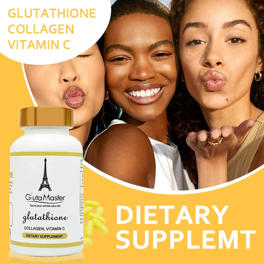 Gluta Master Brightening and Lightening Skin Care with Glutathione Whitening Anti-Spots Anti-aging Keep Shiny for Caramel Skin