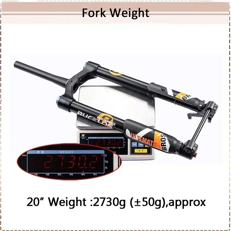 BUCKLOS Inverted Air Suspension Fork 20Inch 26Inch 15*150mm