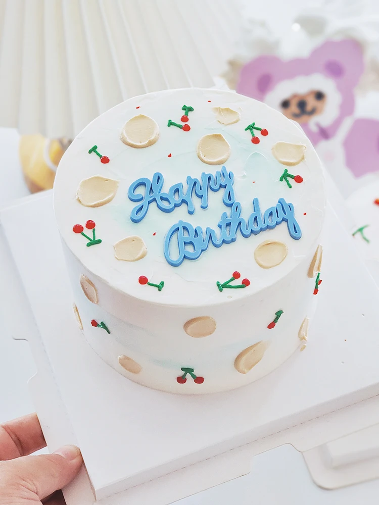 Toppers de gâteau de lapin rouge mignon Harvey pour la fête des enfants,  fournitures de joyeux anniversaire de bébé, beaux cadeaux pour la fille