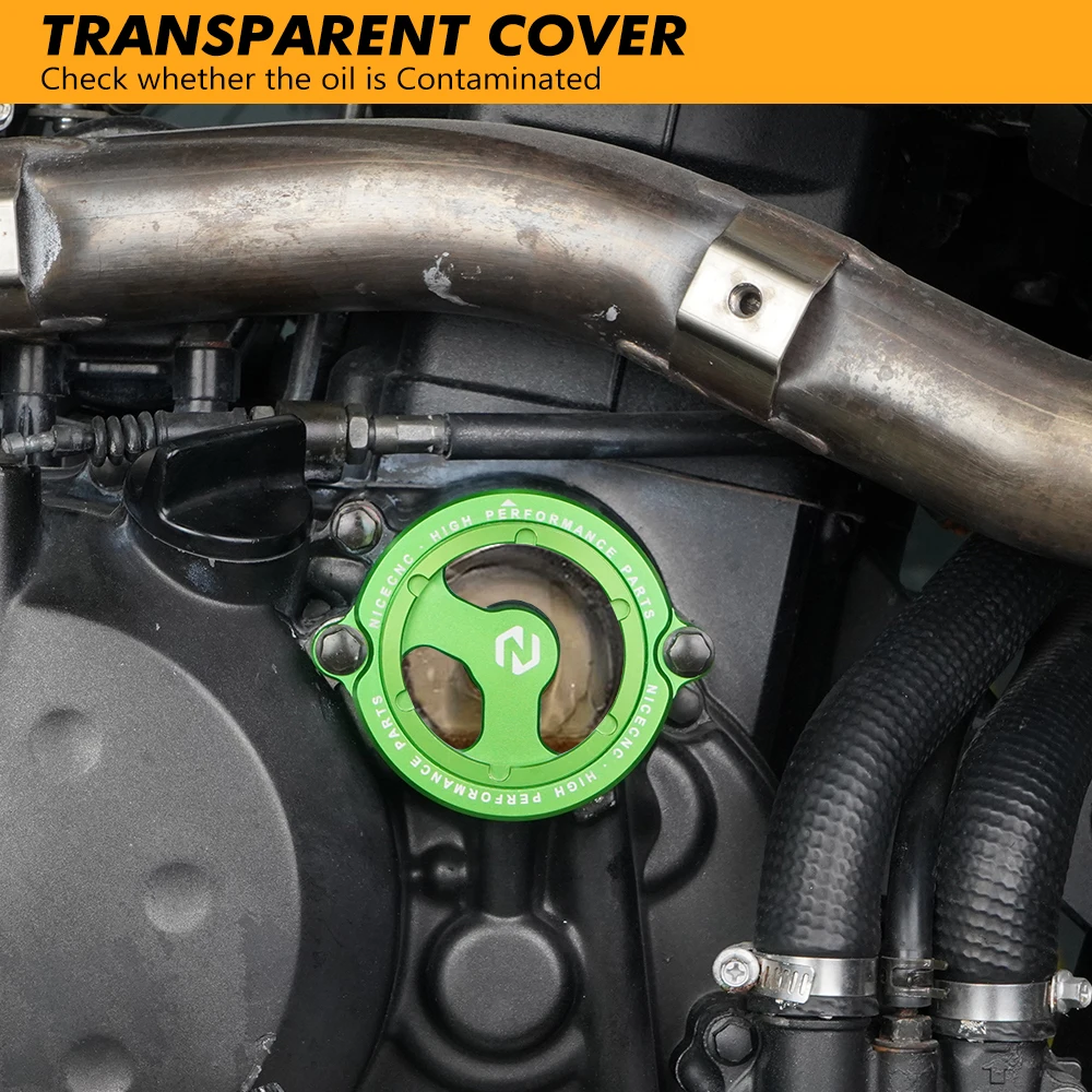 NiceCNCMotorcycleOilFilterCoverCapForKawasakiKLR650KLR650