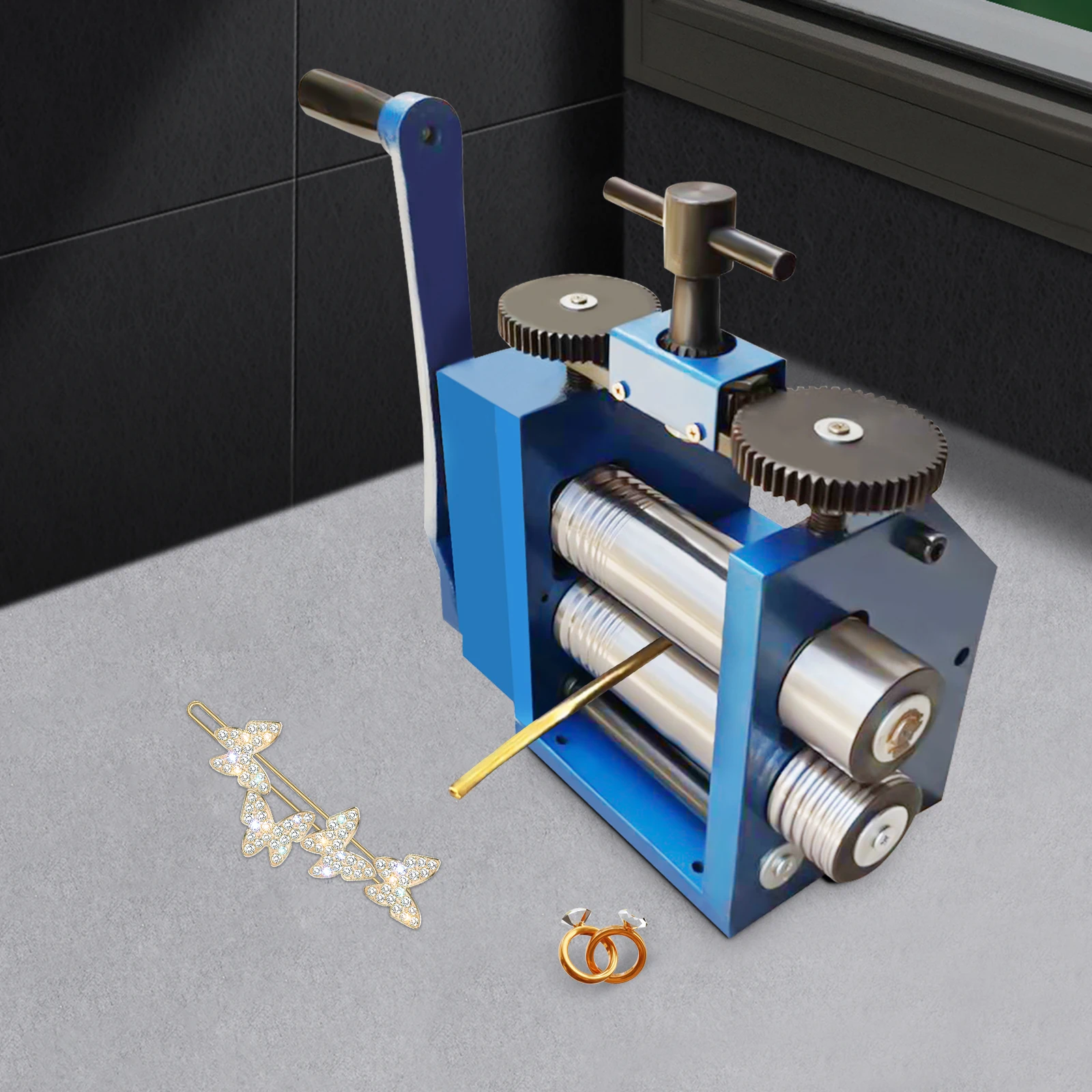 3-in-1 Jewelry Rolling Mill Machine Roller Manual Combination
