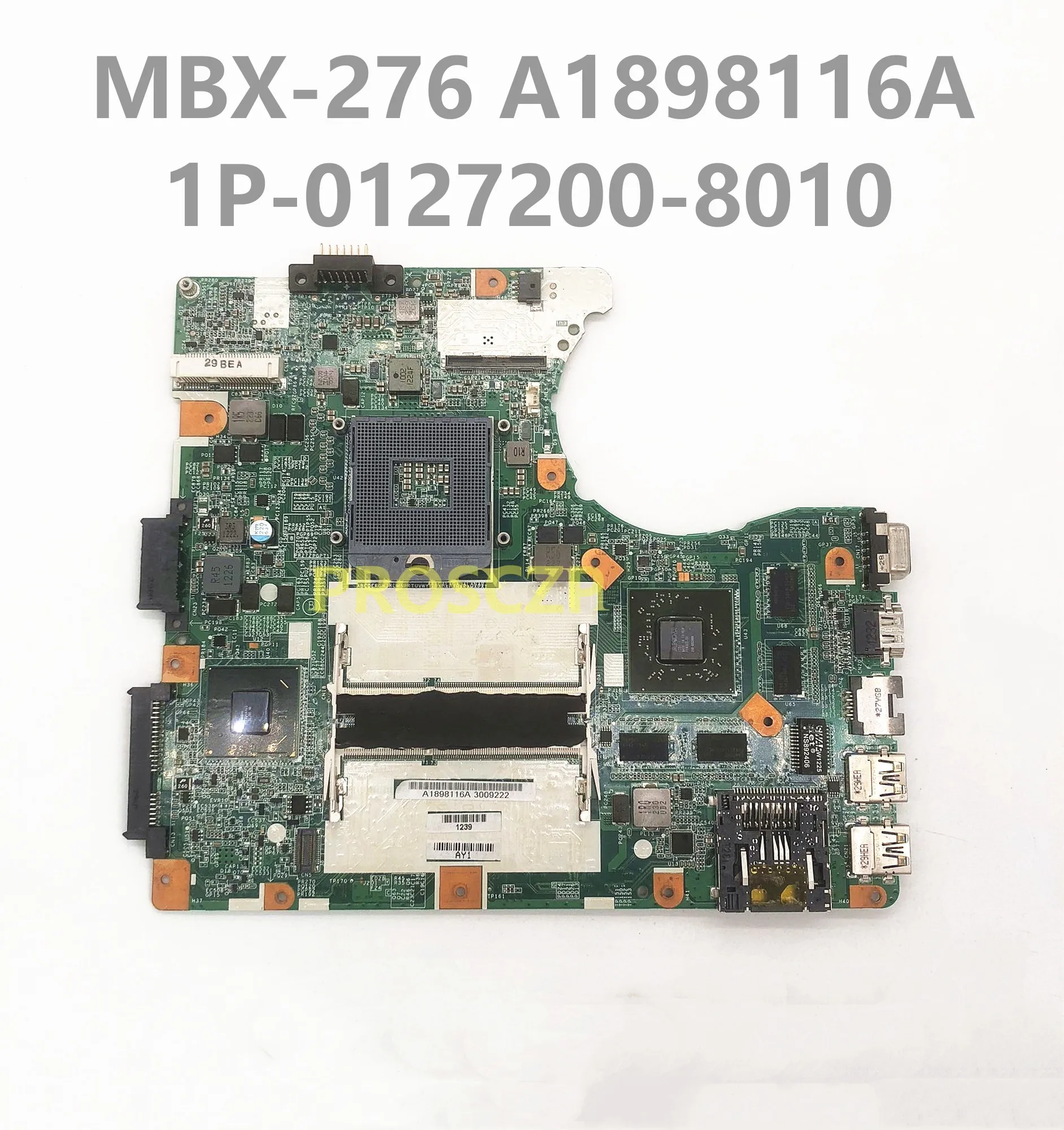 

Материнская плата 1P-0127200-8010 для ноутбука SONY, материнская плата aipu116a с SLJ8E HM76 216-0833000 GPU 100%, хорошо работает