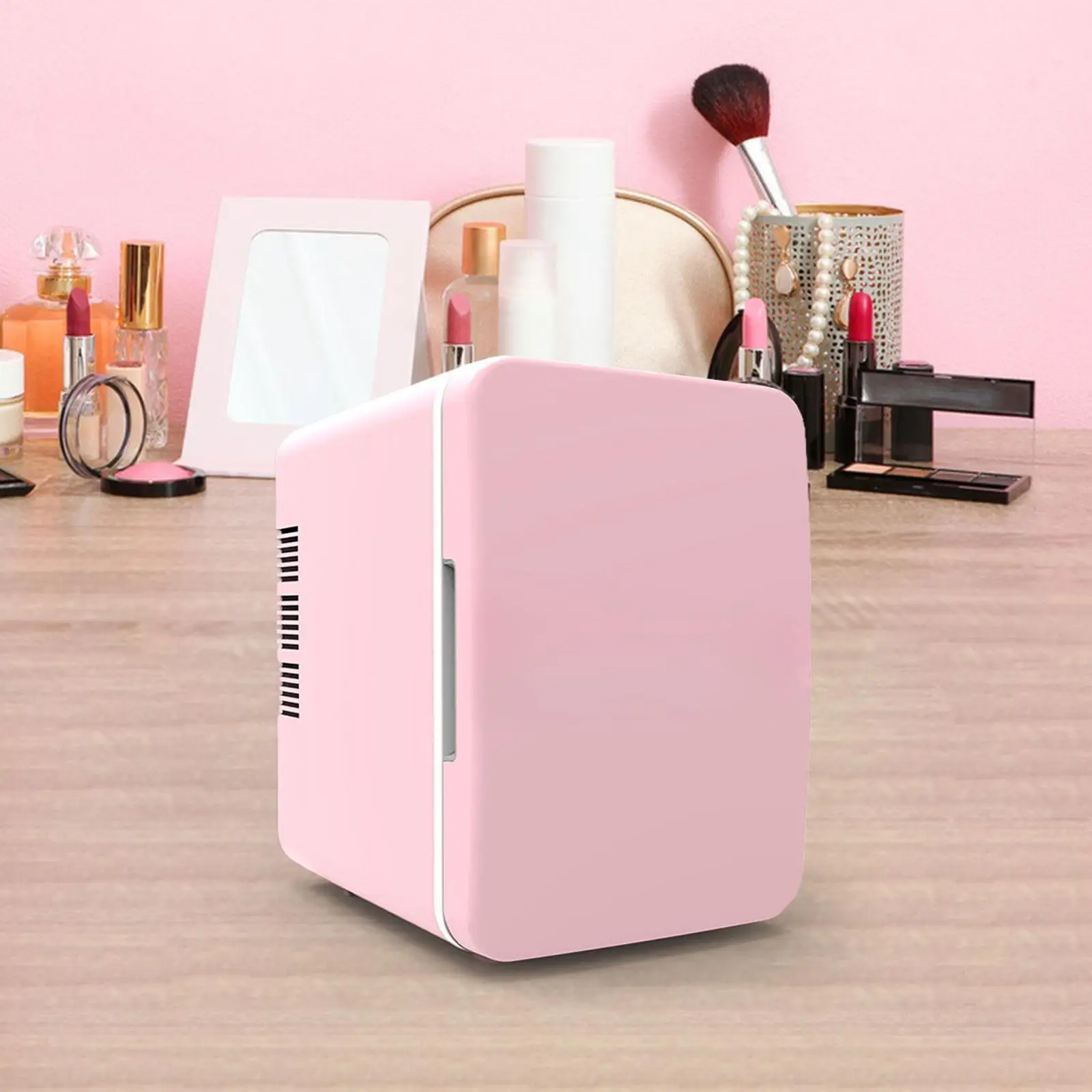 Mini Fridge Single Door Multiuse Beverage Refrigerator for Desk Vehicle Dorm 5