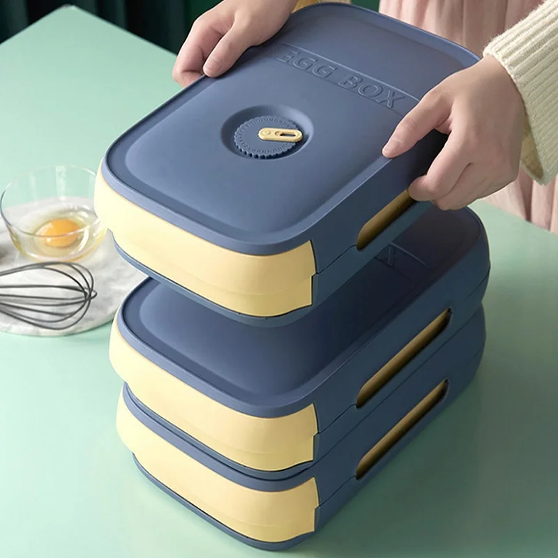 Drawer Type Egg Storage Box Refrigerator Fresh Egg Finishing Equipment Kitchen Thickened Large Capacity Tray