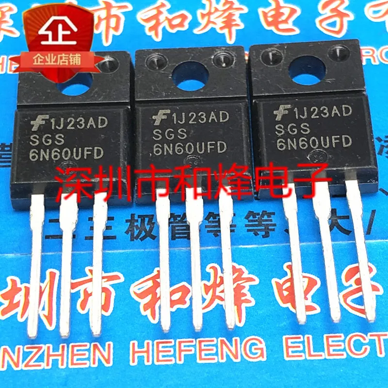 

30 шт. Оригинальный Новый SGS6N60UFD TO-220F 600V 6A