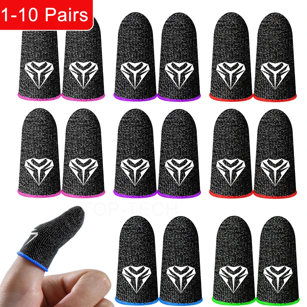 Thumb Gloves Touch Screen Finger Cots 1-10 Pairs Sweatproof PUBG Mobile Game Accessories touch screen gloves