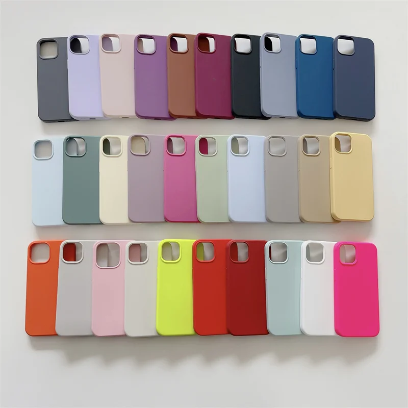 Простой официальный оригинальный силиконовый чехол для iPhone13 12 Mini 11 Pro Max XR XS X 8 7 6 6S