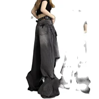 Vintage High Waist Denim Pants Ripped Jeans Women Fashion Loose Wide Leg Straight Pants Y2k Streetwear Female - Image 5
