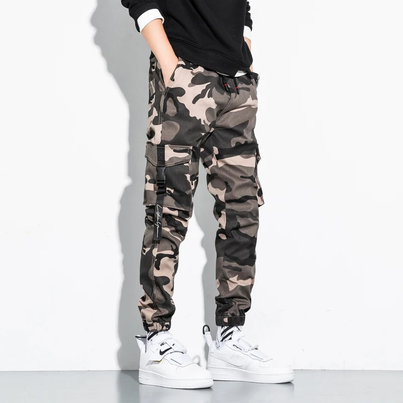 

8Xl Cargo Pants Men Fashion Jogging Casual Pants Hip-Hop Street Multi-Pocket Ribbon Military Pants Men Harem Pants Plus Size