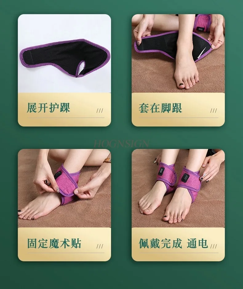 1pair Ankle protection heating moxibustion hot compress ankle warm ankle sprain special hot compress massage physiotherapy joint