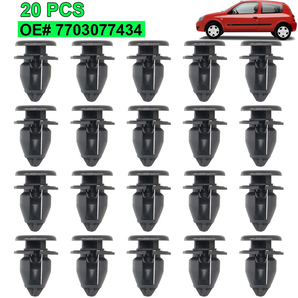 Opel Vauxhall Vivaro Renault Trafic Clio Kangoo 자동차 사이드 도어 인테리어 트림 클립, 리테이너 패스너, 자동차 교체, 20X