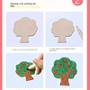 20pcs Montessori Kids Drawing Toys Wooden DIY Painting Template Stencils Learning Educational Toys for Children Wooden Toy Gift 3