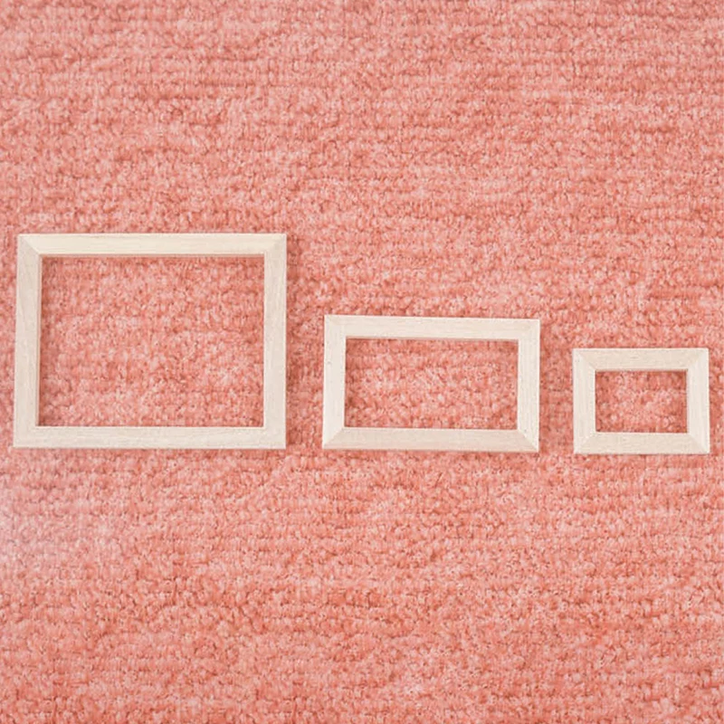 

3 шт./набор, деревянные фоторамки для кукольного домика