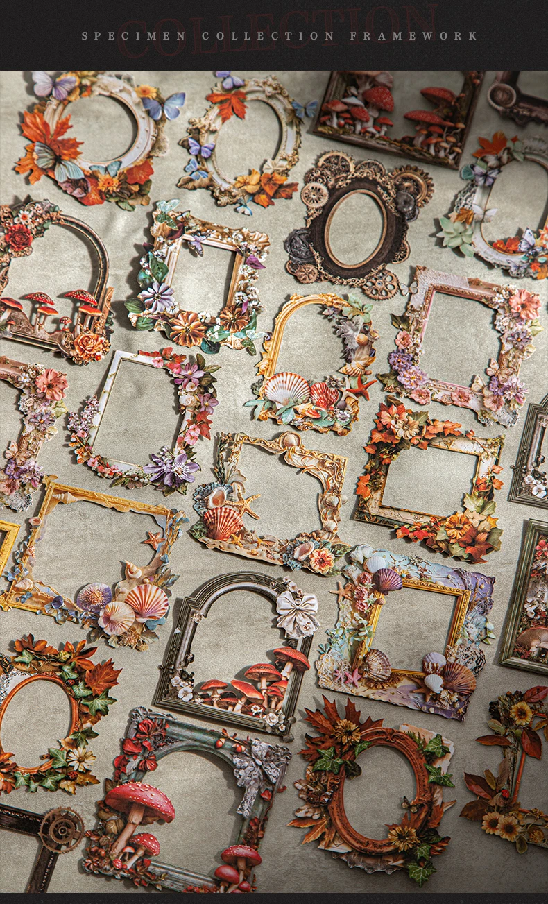 10 Stück Vintage Hohlrelief Collage Scrapbooking Material Papier Kartenherstellung DIY Retro Quelle Papier Kreatives Memo Briefpapier – Detail 11