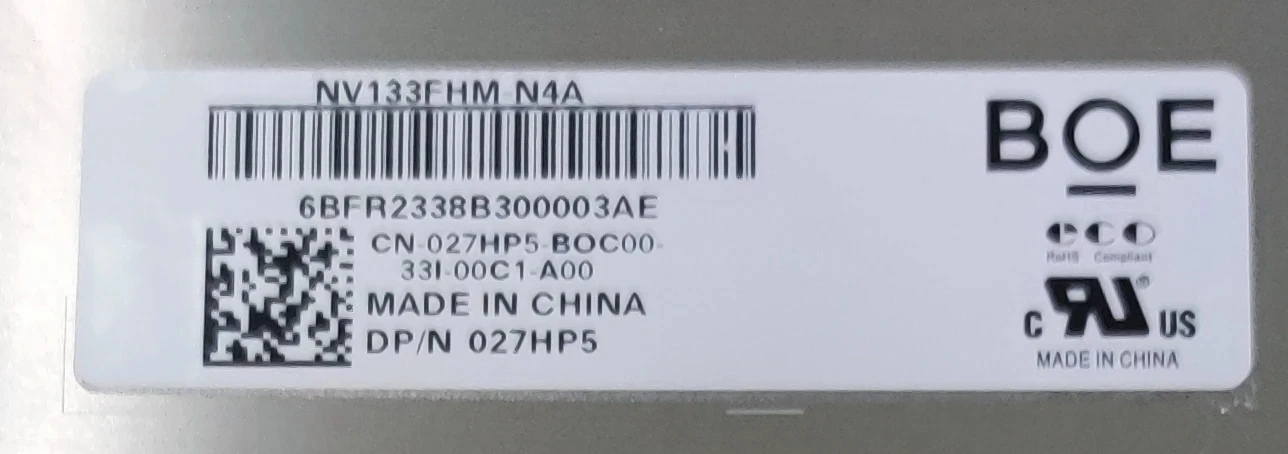 NV133FHM-N4A LCD 스크린 FHD 1920x1080 IPS LCD LED 디스플레이 매트릭스 교체, 델 래티튜드 7380 7390 E7380 E7390 30 핀