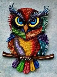 

Retro Vintage Metal Tin Sign Cartoon Color Owl Home Kitchen Bar Restaurant Wall Decor Sign 12X8Inch