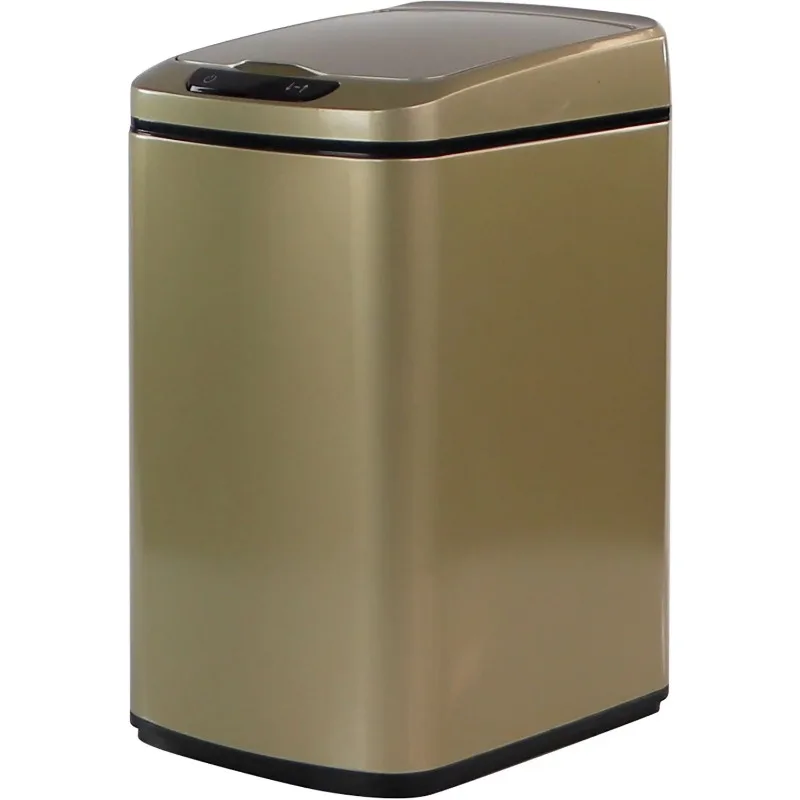

9-Liter / 2.3-Gallon Trash Can with Sensor Lid in Gold