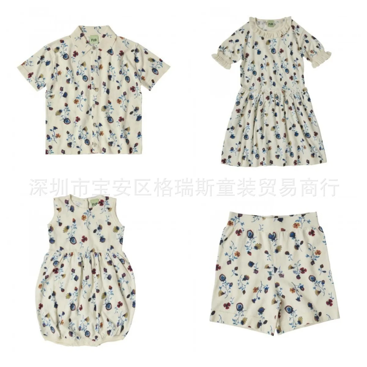 

Jenny&Dave Hot selling 24 spring/summer new Danish children's clothing for boys and girls, classic lapel shirt print collection