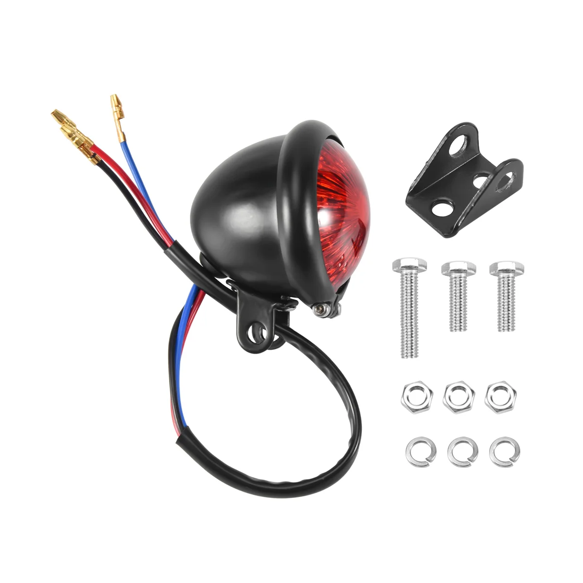 

Red 12V Led Black Adjustable Cafe Racer Style Stop Tail Light Motorcycles Brake Rear Lamp Tail Light for Chopper Bobber