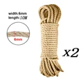 6mm-Jute(10m)2PCS