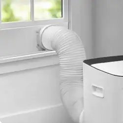 Mobile Air Conditioner Exhaust Duct Telescopic Heat Exhaust Pipe Portable Exhaust Hose 5.9in No SteelPipe Flat Mouth Interface