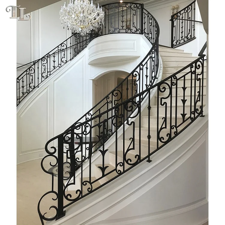 Prefabricated Wrought Iron Staircase Railings Custom Wrought Iron