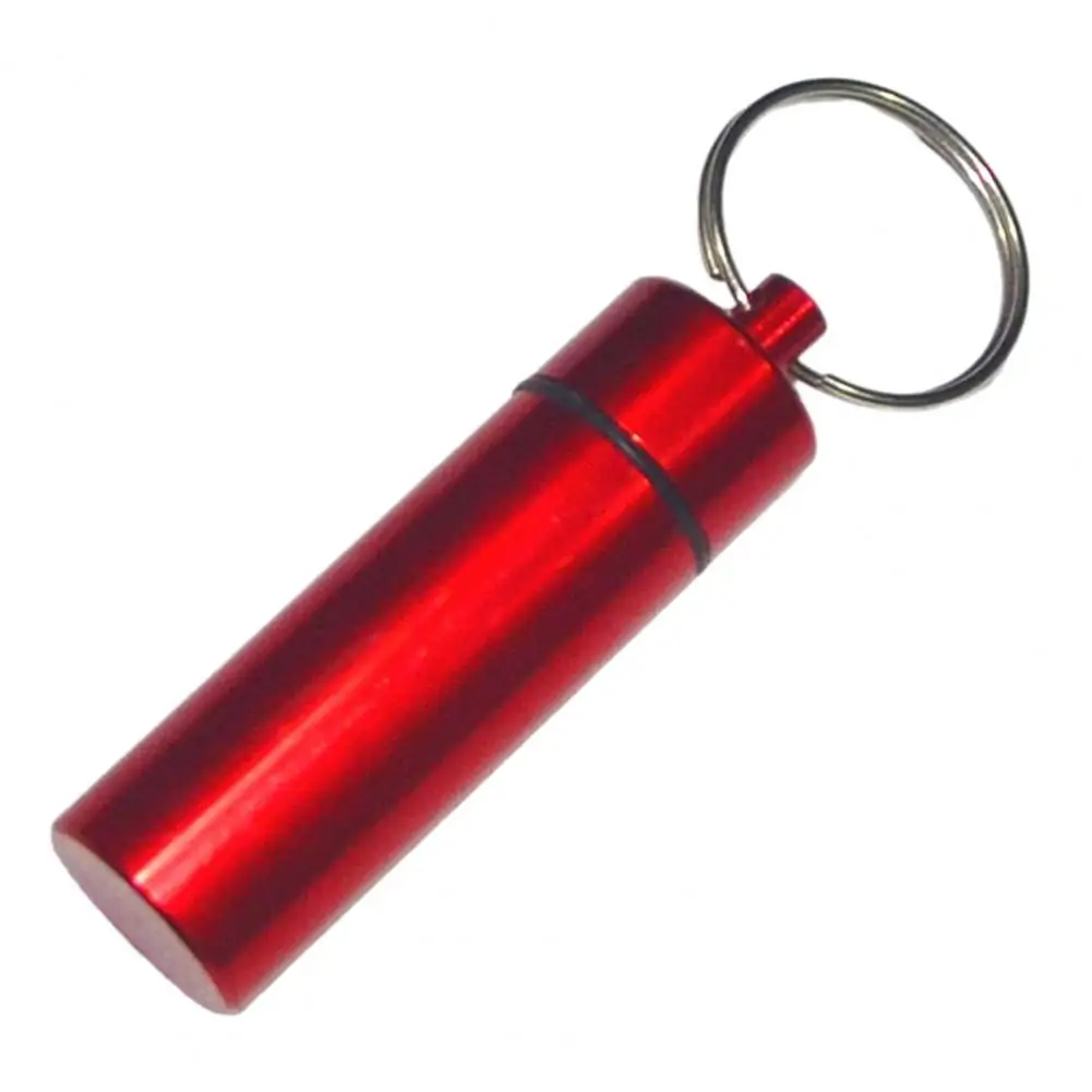 Aluminum Alloy Keychain Container Sealed Jar Keychain Waterproof ...