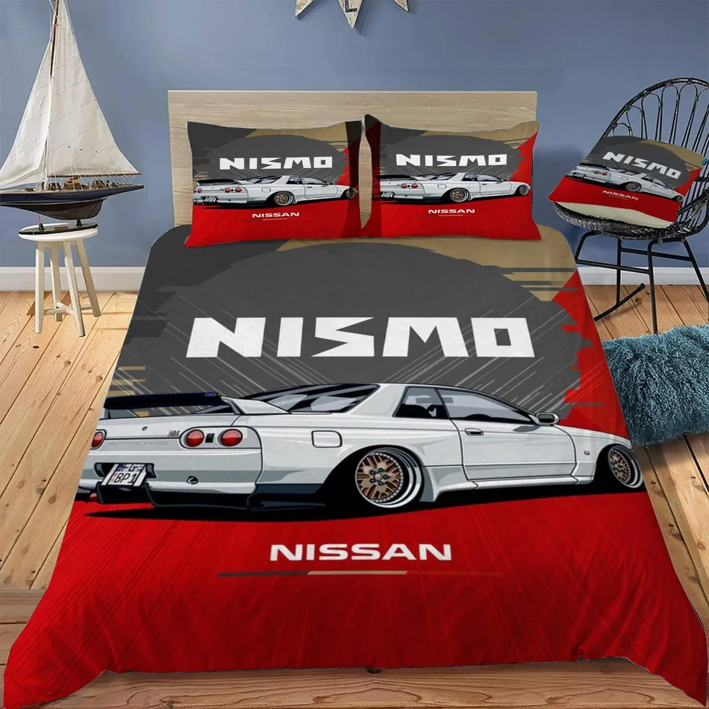 

Nismo Duvet Cover Twin Bedding Set Luxury Quilt Cover With Zipper Closure Queen Size Comforter Sets