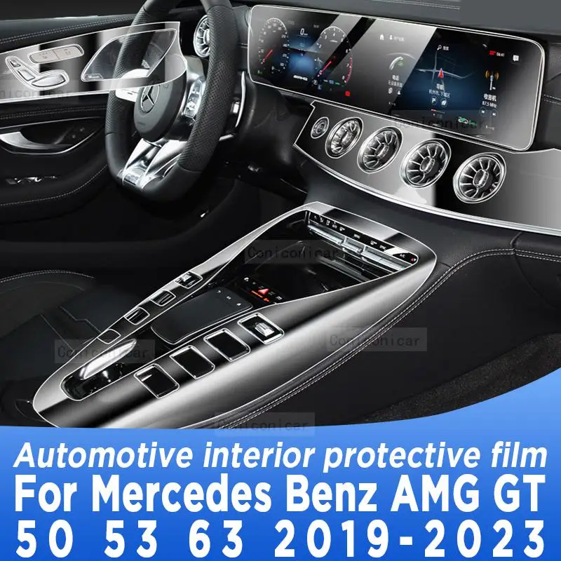 

For Mercedes Benz AMG GT 50 53 63 2019-2023 Gearbox Panel Navigation Automotive Interior Screen Protective Film TPU Anti-Scratch