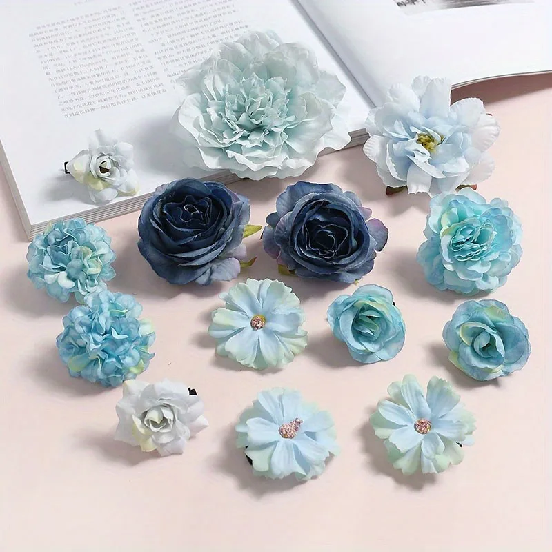 Elegant Mixed Rose Artificial Flower Heads