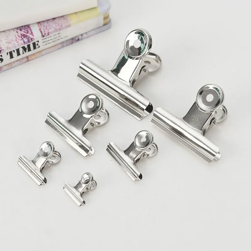 Chip Clips Bag Clips Food Stainless Steel Bulldog Air Tight Seal 5Pcs 22/31/38/50/63/75mm,food clips