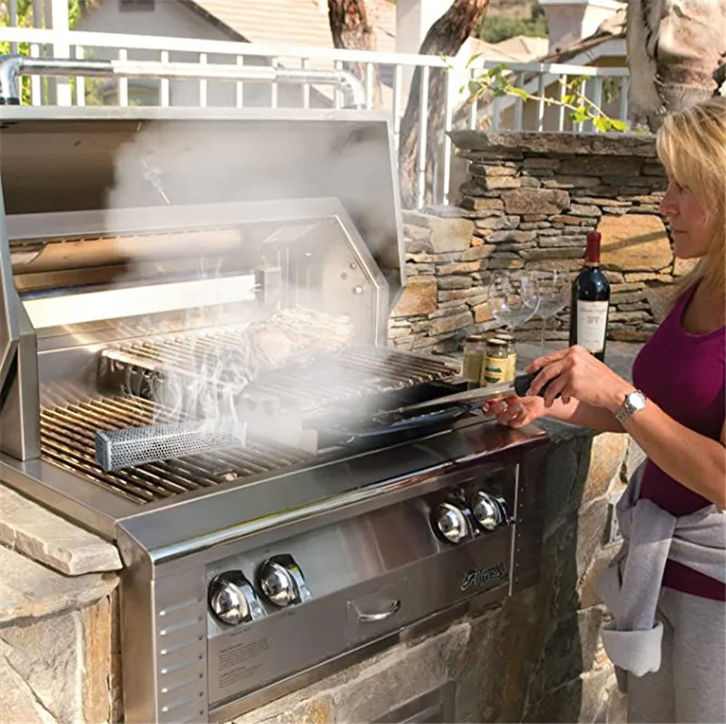 Affumicatore A Freddo Grillart® Generatore Di Fumo Freddo Di Alta Qualità Con Riempimento Iniziale Gratuito, Forno Per Affumicatura Realizzato In 100% Acciaio Inox, Lumaca Per Affumicatura Di Alta Qualità Con Manici Affumicatore