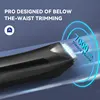 Electric Body Hair Trimmer Shaver Wet Dry Groin Hair Trimmer for Men Women Ball Body Grooming Kit Replaceable Ceramic Blade Head 4