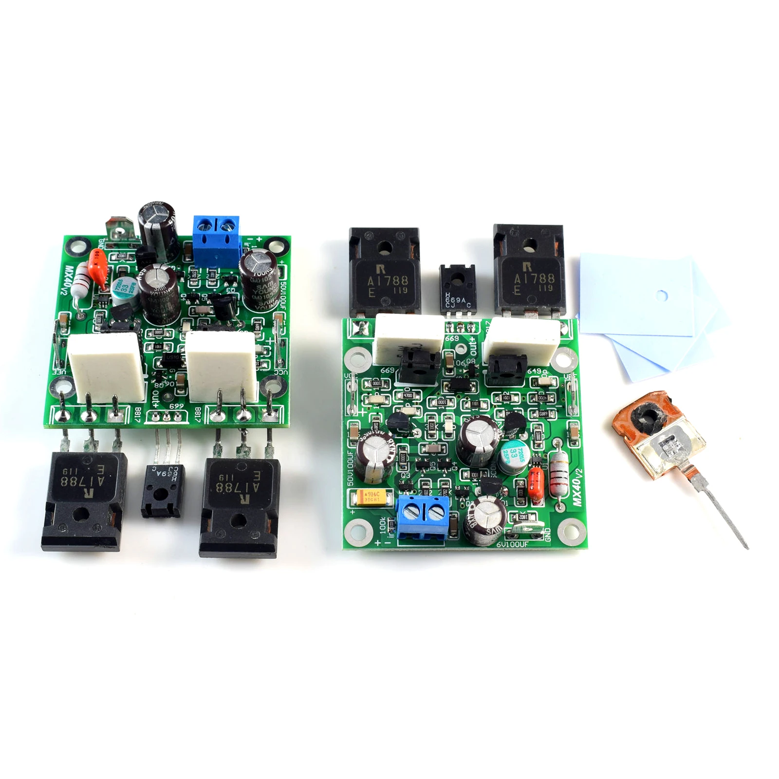 파워 앰프 앰프 완제품 보드, MX40 스테레오 50W8R 100W4R, 1 쌍