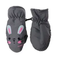 Kids Winter Ski Gloves Cartoon Rabbit Warm Mittens Non-slip Waterproof Windproof Outdoor Sports Cycling Gloves For Boys Girls 5