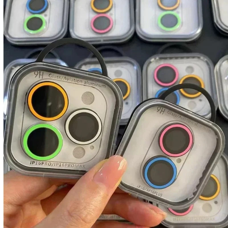 Luminous Full Cover Camera Lens Protector with Ceramic Rings