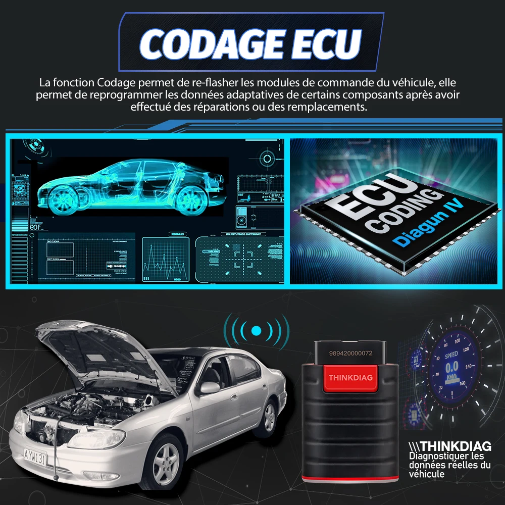 THINKCAR-Outil de Diagnostic de Voiture Thinkdiag, Version à Chaud, Système  Complet, 16 Services de Réinitialisation, 1 An Gratuit, OBD2, Test Actif,  Codage ECU - AliExpress