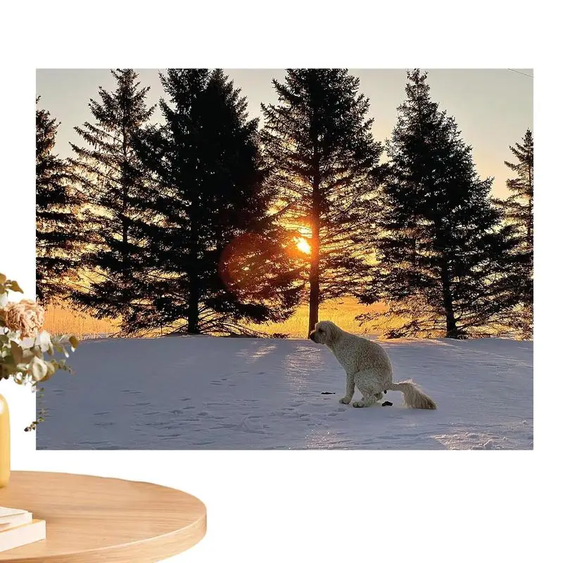 

2024 Wall Calendar Pooping Dogs Wall 2024 Calendar 21x14cm/8.3x5.5 Inch January 2024 From December Funny Wall Art Gag Humor Gift