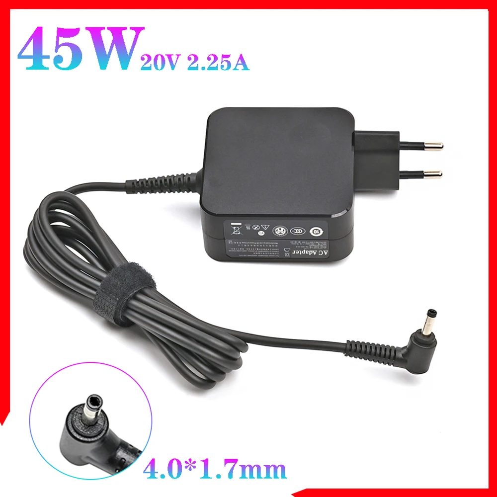 Adaptador de Energia Portátil para Lenovo Ideapad Carregador para Ideapad 100 100s 20v 2.25a 45w 40×17 mm Adl45wcc Adl45wcc