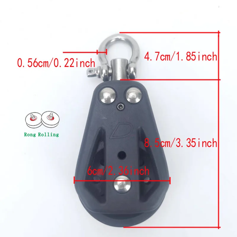 vela, polia especial com u sulco, rolamento rodas, veleiro 1 pcs lot